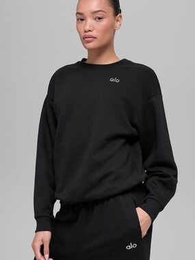 ALO Yoga | Sweaters | Alo Yoga Scholar Crew Neck Sweater Bluestone